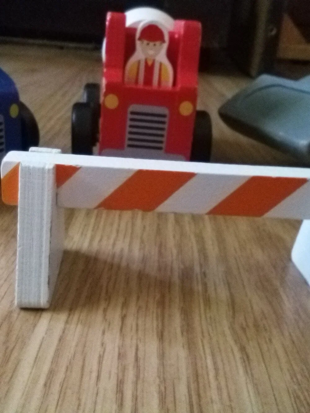 Melissa and Doug Used Classic Wooden Toy Construction Vehicle Set #656